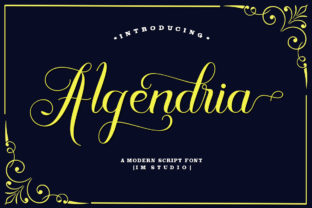 Algendria: A Bold Font for Creative Expression