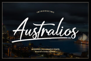 Australios: A Modern Script Font for Natural Design Expression