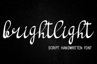 Bright Light: A Handwritten Script Font for Creative Expression