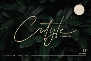Cutyle Script: A Minimalist Signature Font