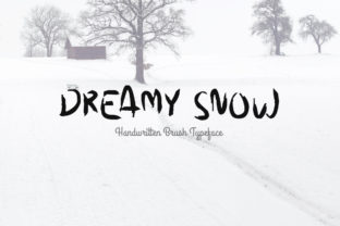 Dreamy Snow: A Brush Font for Creative Expression