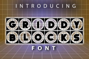 Griddy Blocks: A Grid-Based Decorative Font for Creative Projects