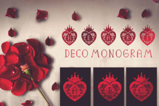 Heart Deco Monogram: A Stylish Way to Personalize Valentine's Day Gifts