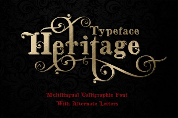 Heritage: A Versatile and Elegant Calligraphy Font for Creative Professionals