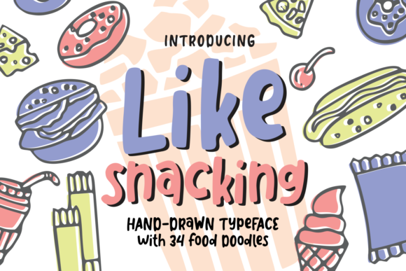 Like Snacking Font: A Playful Addition to Your Creative Projects