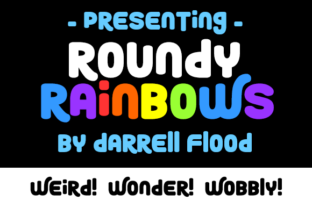 Roundy Rainbows: A Playful Font for Creative Expression