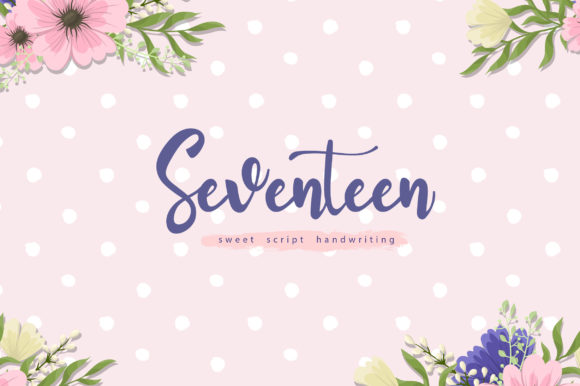 Seventeen: A Unique Script Font for Creative Designs