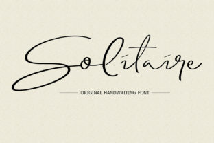 Solitaire: A Handwritten Script Font for Elegant Design