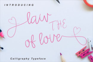 The Law of Love: A Modern Calligraphy Font for Creative Expression