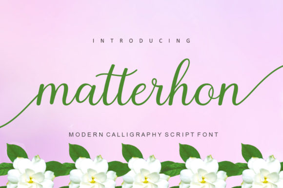 The Matterhon Script: A Modern Handwritten Font for Elegant Design