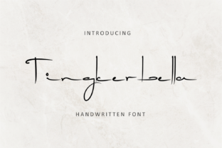 Tingkerbella: A Handwritten Script Font for Creative Expression