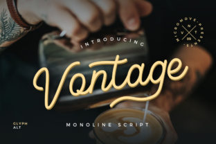 Vontage: Elegant Handwritten Script for Creative Projects