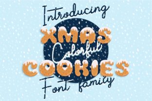 Xmas Cookie: A Modern, Colorful Font for Festive Designs